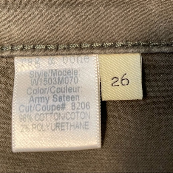 Rag & Bone Army Sateen Legging Skinny Jean Size 26 - Picture 6 of 12